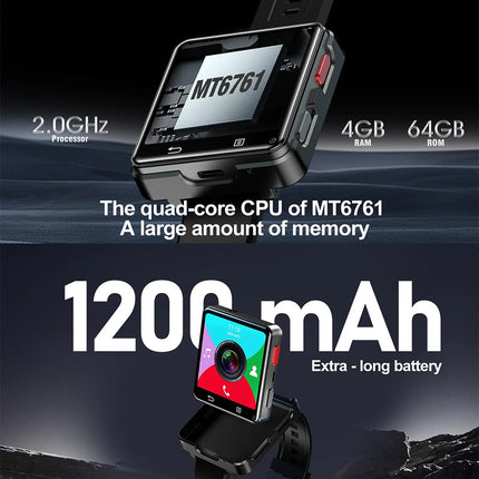 Smart Watch with 1.46 Inch Touchscreen Display, IP68 Waterproof, Fitness Tracking & App Connectivity