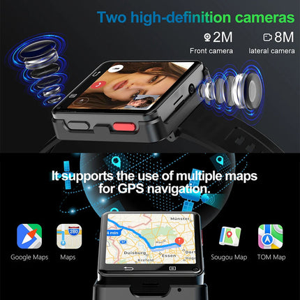 Smart Watch with 1.46 Inch Touchscreen Display, IP68 Waterproof, Fitness Tracking & App Connectivity