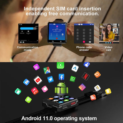 Smart Watch with 1.46 Inch Touchscreen Display, IP68 Waterproof, Fitness Tracking & App Connectivity