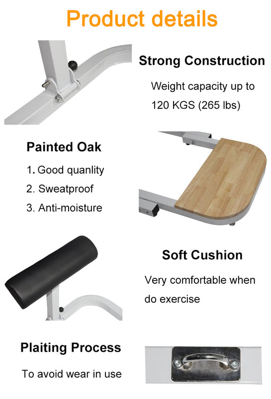 Foldable Home Fitness Bench for Hip Thrusts Glutes and Leg Training