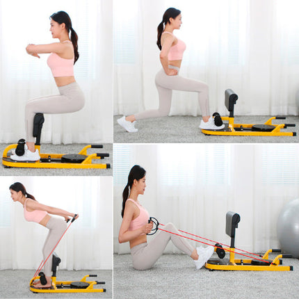 Multifunction Squat Machine for Home Workouts with Steel Frame & PU Cushioning