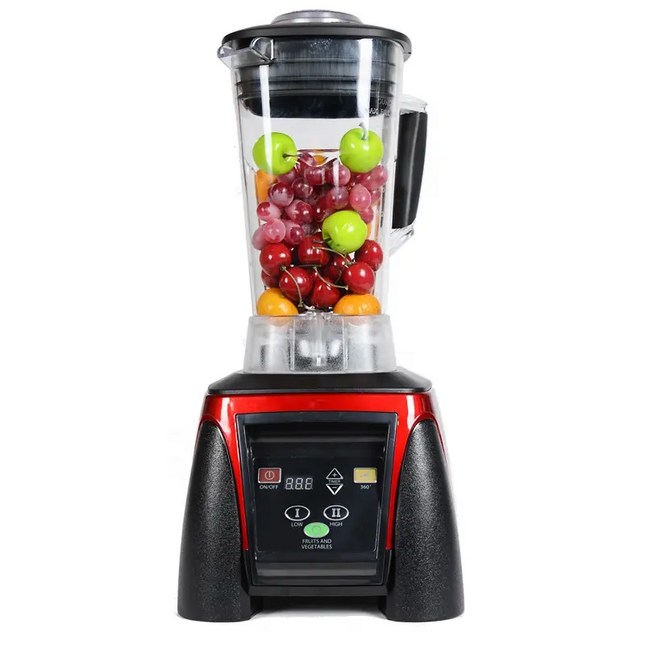 Countertop Blender 2L Capacity 2200W Heavy Duty Button Control Red