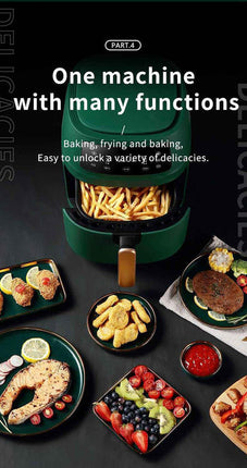 Electric Air Fryer 5L with Adjustable Temperature Rapid Air Circulation 1300W