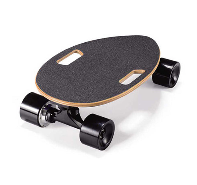 Compact Electric Skateboard with Egg-Shaped Maple Deck & Wireless Remote