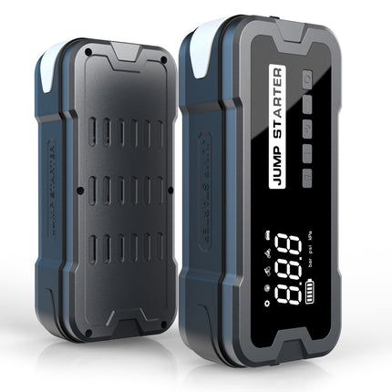 Compact 4-in-1 Car Jump Starter & Air Compressor with LED and Digital Display