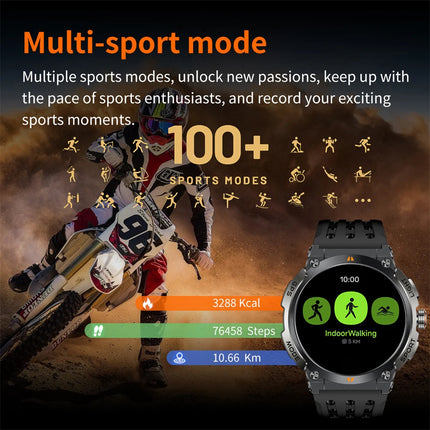 AMOLED Touchscreen Smartwatch with IP68 Protection, Multi-Sport Tracking & Interchangeable 22mm Band