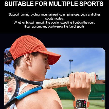 Android 8.1 Powered Smartwatch with 2.02" Display, 22mm Band & IP67 Waterproof Design