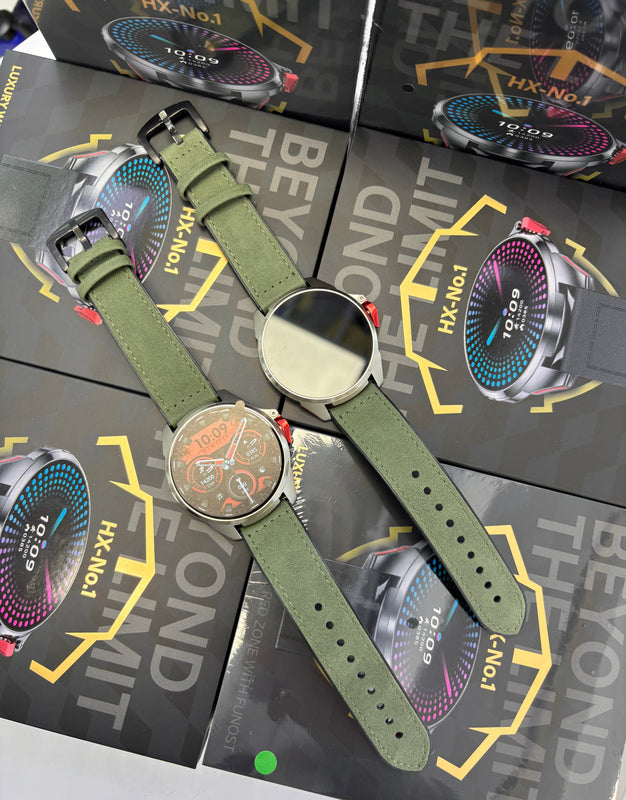 Portable Fitness Smart Watch with 1.43" Touch Display, 200mAh Battery, 22mm Strap, 5ATM Water Resistance