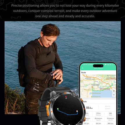 Waterproof Fitness Smart Watch 1.43 Inch Touch Screen AB5690G Chip Hband App