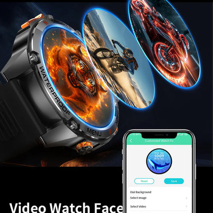 Waterproof Fitness Smart Watch 1.43 Inch Touch Screen AB5690G Chip Hband App