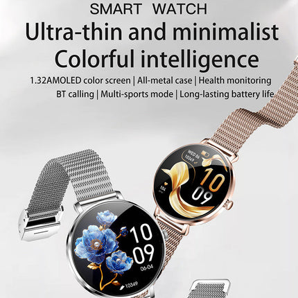 1.32” Smart Watch with Fitness & Health Tracking, IP68 Waterproof, 220mAh Battery