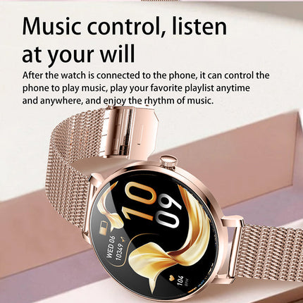 1.32” Smart Watch with Fitness & Health Tracking, IP68 Waterproof, 220mAh Battery