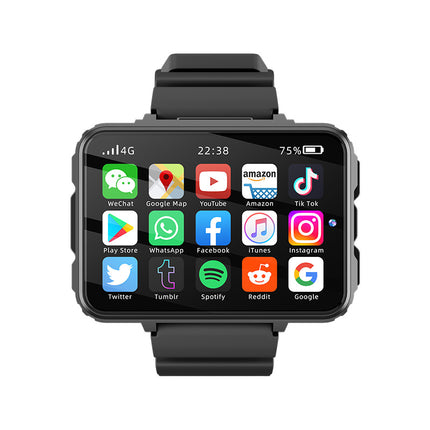 Smartwatch Android 8.1 with 2.4” Display, 1400mAh Battery & 22mm Adjustable Strap