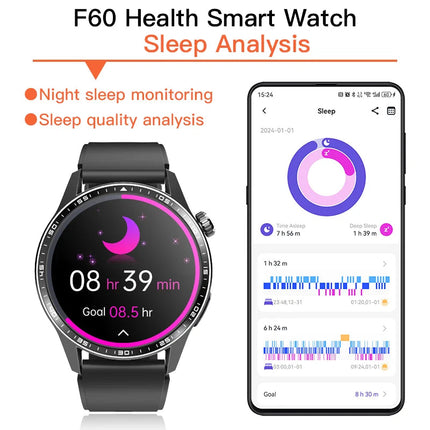 1.55” Smart Watch with IP67 Waterproof, 380mAh Battery & Fitness Tracking – Durable and Stylish Design