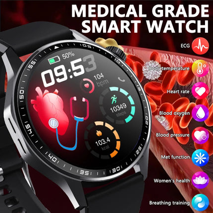 Touch Screen Smart Watch with Fitness Tracking, IP67 Waterproof & Smartphone App Connectivity