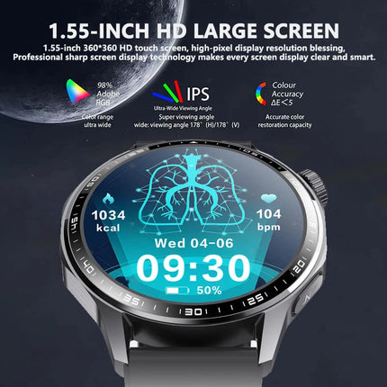 Touch Screen Smart Watch with Fitness Tracking, IP67 Waterproof & Smartphone App Connectivity