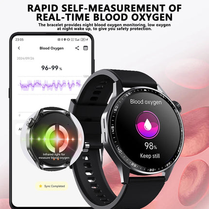 Touch Screen Smart Watch with Fitness Tracking, IP67 Waterproof & Smartphone App Connectivity