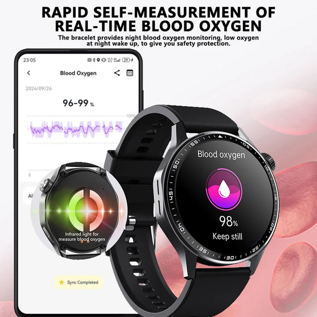 Touch Screen Smart Watch with Fitness Tracking, IP67 Waterproof & Smartphone App Connectivity