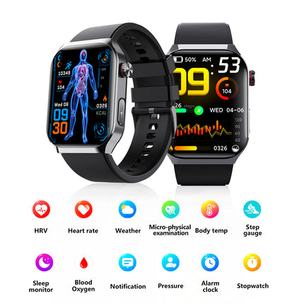 Smart Watch with 2.1" Large Display, IP67 Waterproof Design & Extended Battery Life