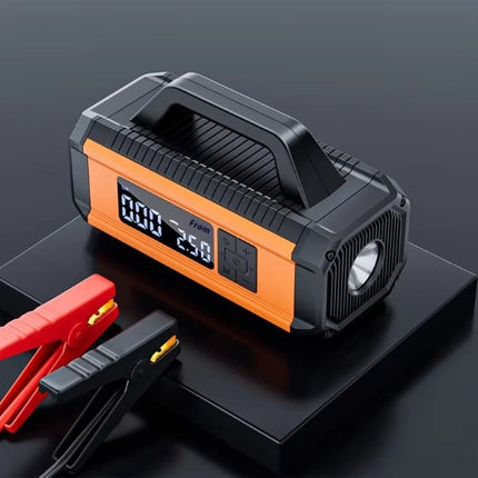 Multi-Function 10000mAh Car Jump Starter with Digital Tire Inflator and Pressure Gauge