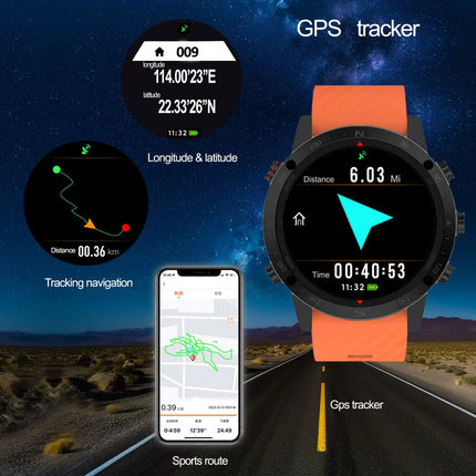 Portable Smart Watch 1.3" Display RealTech Chip Waterproof Long Battery Life