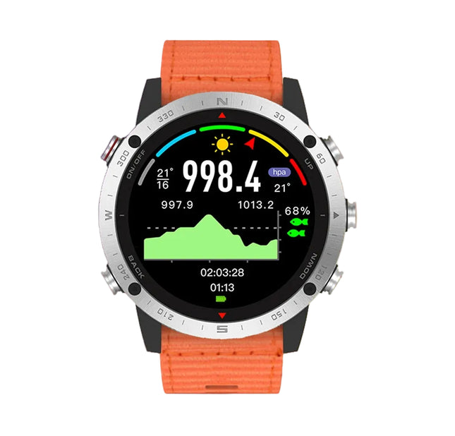 Portable Smart Watch 1.3" Display RealTech Chip Waterproof Long Battery Life