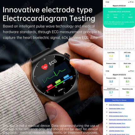 Fitness Smartwatch with 128MB Memory, HealthWear App, 22mm Adjustable Strap
