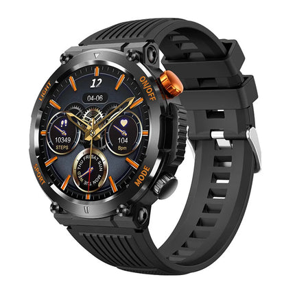 Waterproof Smart Watch 1.46" Touch Screen with Fitness Tracking, Long Battery Life, 22mm Strap