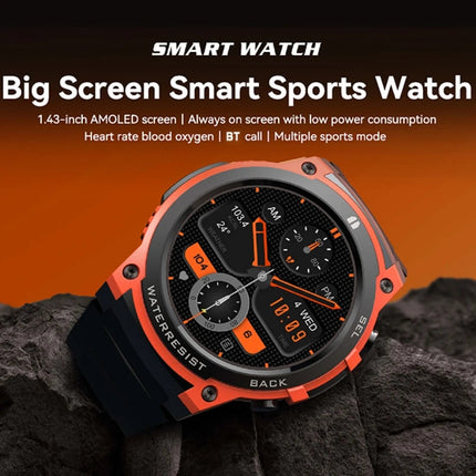 Touch Screen Smart Watch with Fitness Tracking and IP68 Waterproof