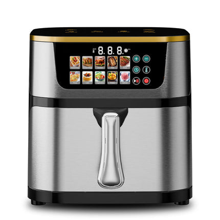 Large 10L Touch Screen Air Fryer 1400W – Multi-Function Black Kitchen Appliance