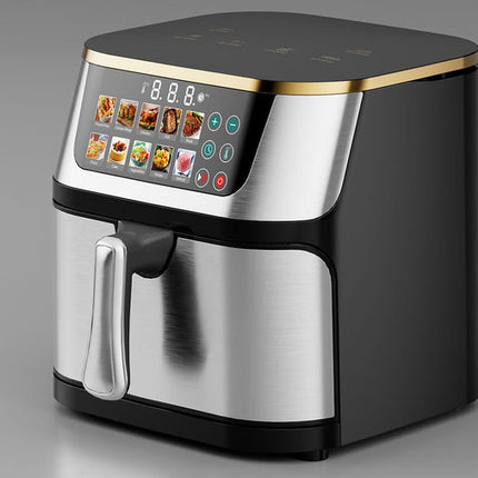 Large 10L Touch Screen Air Fryer 1400W – Multi-Function Black Kitchen Appliance
