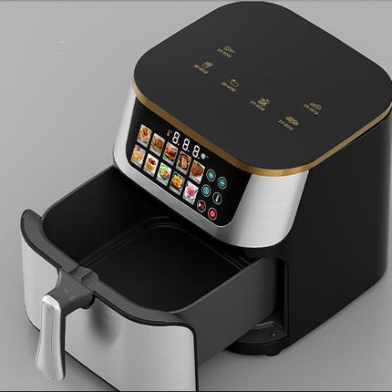 Large 10L Touch Screen Air Fryer 1400W – Multi-Function Black Kitchen Appliance