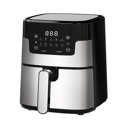 5L Large Capacity Stainless Steel Air Fryer – Compact Design for Family Cooking