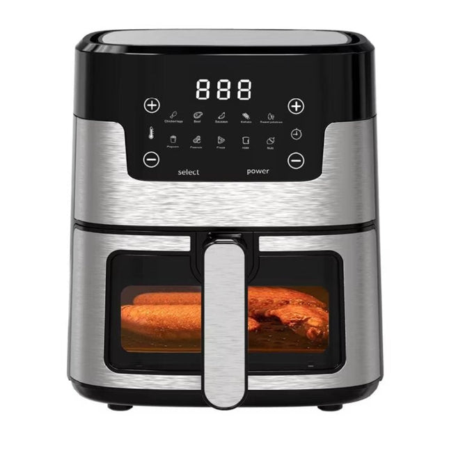 5L Hot Air Fryer – Wide Temperature Control, Low Noise Operation, Grey