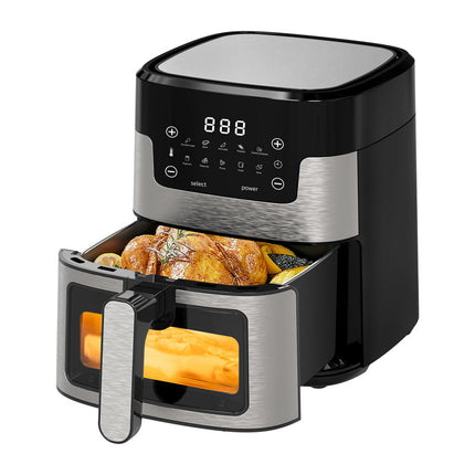 5L Hot Air Fryer – Wide Temperature Control, Low Noise Operation, Grey
