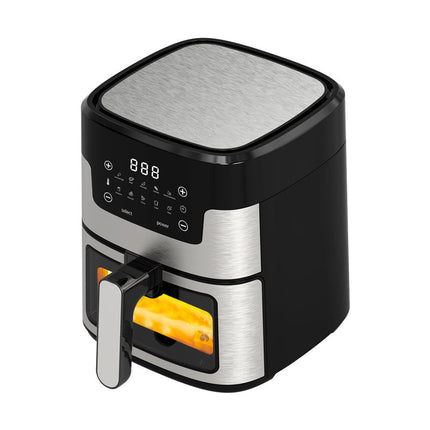 5L Hot Air Fryer – Wide Temperature Control, Low Noise Operation, Grey