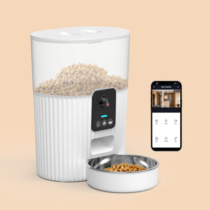 Smart WiFi Pet Feeder with Camera – Automatic Dry Food Dispenser for Cats, Dogs, Birds & Small Pets