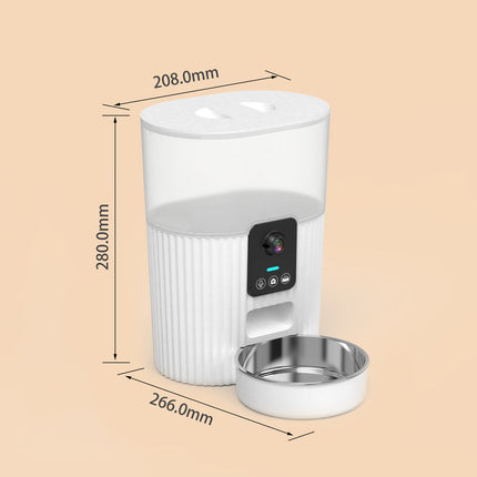 Smart WiFi Pet Feeder with Camera – Automatic Dry Food Dispenser for Cats, Dogs, Birds & Small Pets