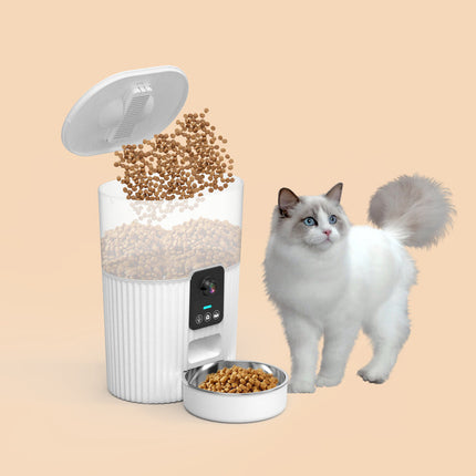 Smart WiFi Pet Feeder with Camera – Automatic Dry Food Dispenser for Cats, Dogs, Birds & Small Pets
