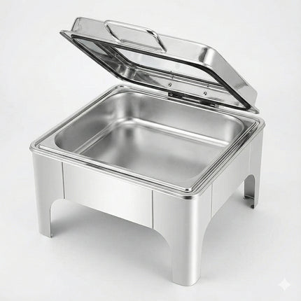 Premium Stainless Steel Chafing Dish Buffet Warmer with Manual Temperature Control