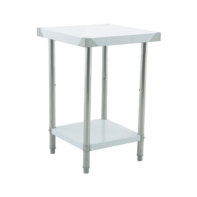 Custom-Sized Double-Layer Stainless Steel Workbench with Adjustable Height Legs