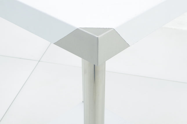 Custom-Sized Double-Layer Stainless Steel Workbench with Adjustable Height Legs