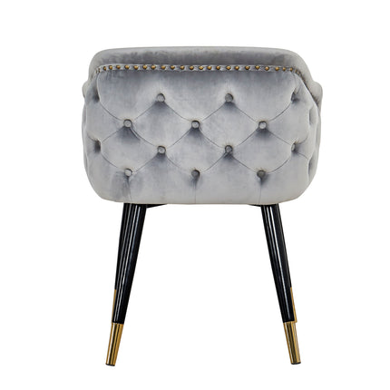 Light Luxury Fabric Arm Chair for Dining Room and Home Bar Use