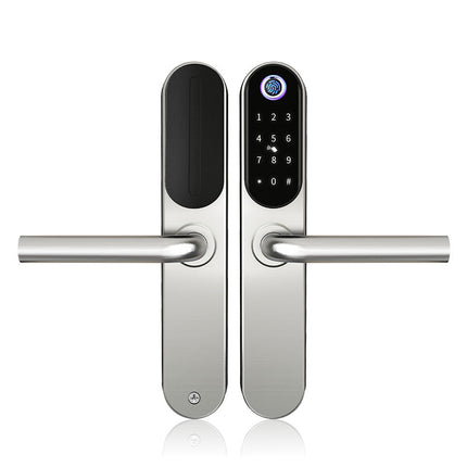 Waterproof Smart Door Lock with Fingerprint, Card & WiFi App Access