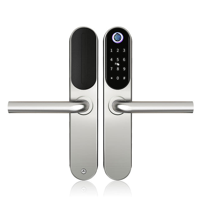 Waterproof Smart Door Lock with Fingerprint, Card & WiFi App Access
