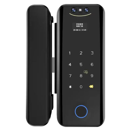 Smart Glass Door Lock with 3D Face Recognition & Fingerprint, TTLock App Control