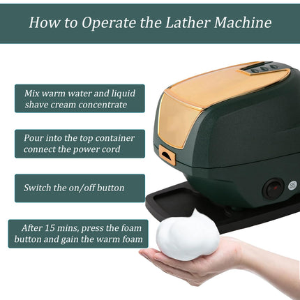 Professional Electric Shaving Cream Warmer and Foam Maker for Barbershop Use