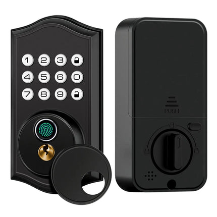Aluminium Alloy Smart Door Lock – Fingerprint, Password, Key & WiFi Control