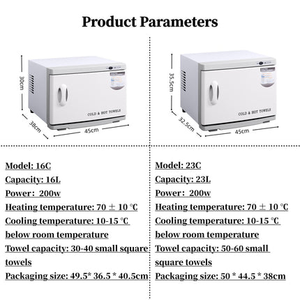 UV Towel Steriliser Cabinet Hot and Cold Function for Salon Spa Barbershop