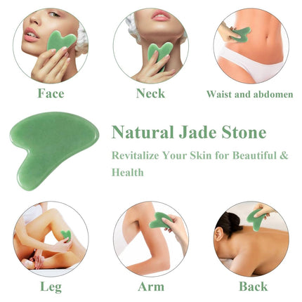 3-in-1 Face Massage Roller Gua Sha Scraper and Cooling Eye Mask Set